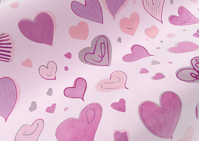 Sweetheart, Pink - Motorised Roman Blind - Image 4